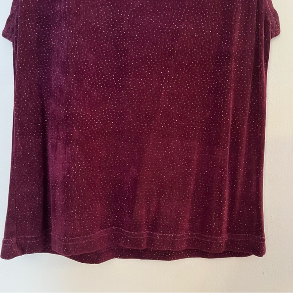 Sparkly purple turtleneck tank top - small - Picture 3 of 4